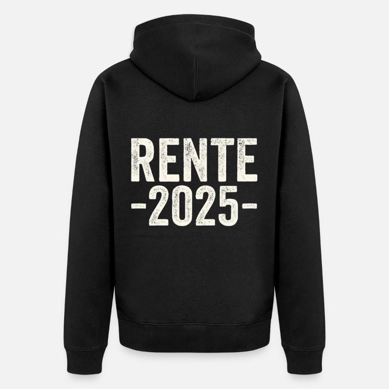 Rente 2025 - Veste à capuche bio Premium Unisexe - noir