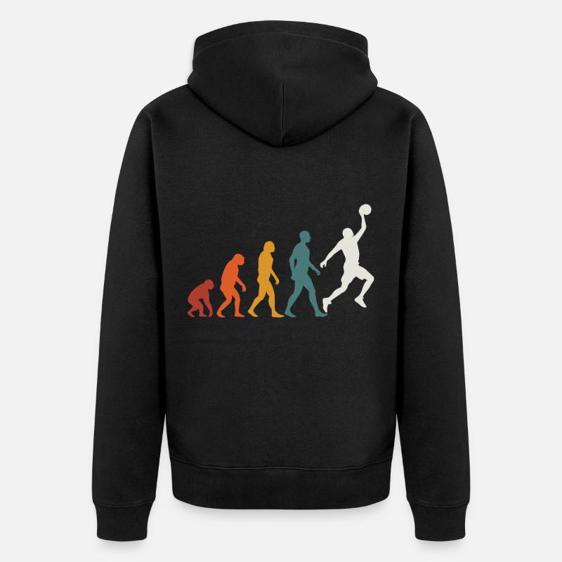 Evolution Basketball Basketball - Veste à capuche bio Premium Unisexe - noir