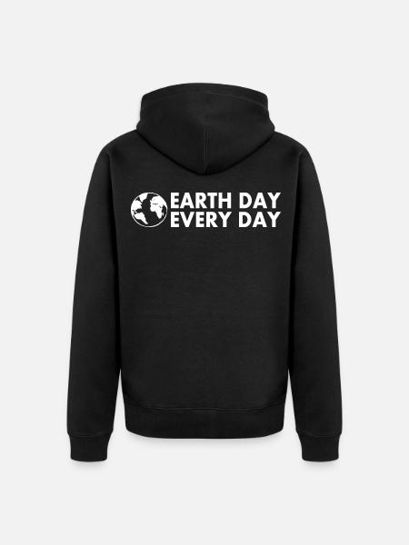 earth day every day - Unisex Premium Bio Zip Hoodie - Schwarz
