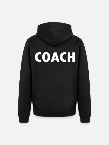 Coach - Unisex Premium Organic Zip Hoodie - black