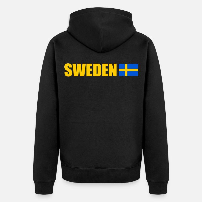 Suède - Veste à capuche bio Premium Unisexe - noir