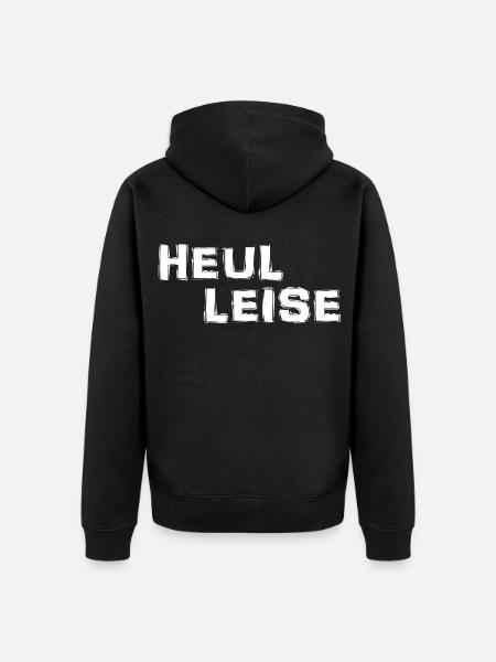 Heul Leise - Unisex Premium Bio Zip Hoodie - Schwarz