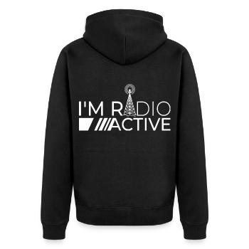 Amateur Radio Ham Radio Radio Service Amateur - Unisex Premium Organic Zip Hoodie - black - Back - Nico (187cm)