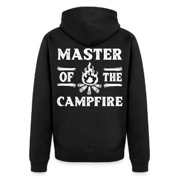 Feu de camp Grill Stories Camping Camping - Veste à capuche bio Premium Unisexe - noir - Dos - Nico (187cm)