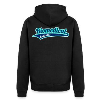Biomedical Engineer Medical Technology Engineer - Unisex Premium Organic Zip Hoodie - black - Back - Nico (187cm)