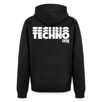 TECHNOLOGIE - Veste à capuche bio Premium Unisexe - noir - Dos - Nico (187cm)