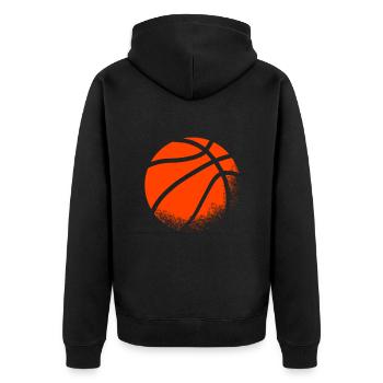 Basketball Gift Club League Gameday - Veste à capuche bio Premium Unisexe - noir - Dos - Nico (187cm)