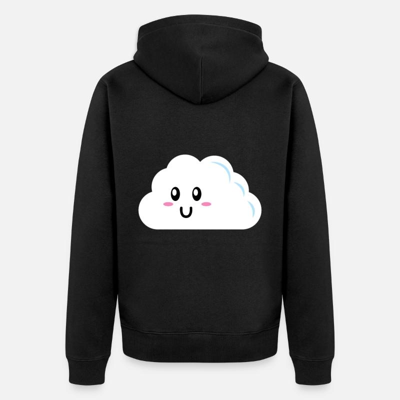 Cadeau de nuages - Veste à capuche bio Premium Unisexe - noir