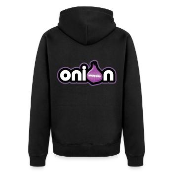 oignon cadeau épicé savoureux pleurer - Veste à capuche bio Premium Unisexe - noir - Dos - Nico (187cm)
