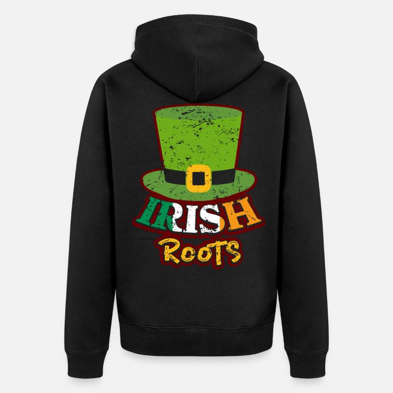 Irlande - Veste à capuche bio Premium Unisexe - noir