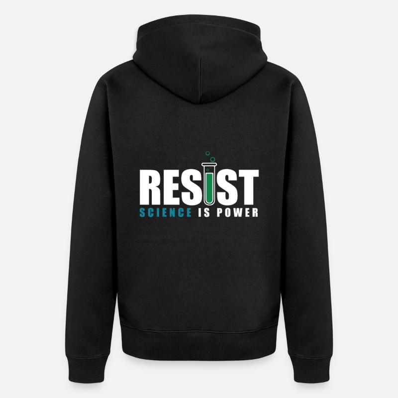 Wissenschaft Geschenk Science - Unisex Premium Bio Zip Hoodie - Schwarz