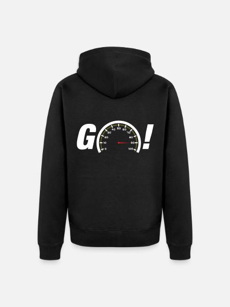 Voiture de sport - Veste à capuche bio Premium Unisexe - noir