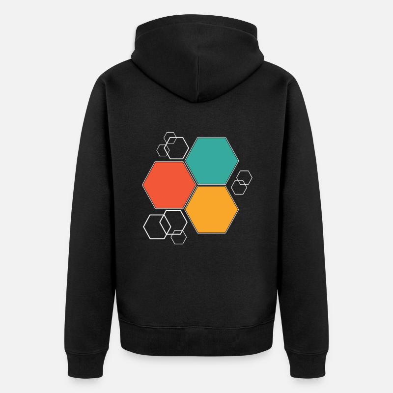 Hexagone cadeau hexagone - Veste à capuche bio Premium Unisexe - noir