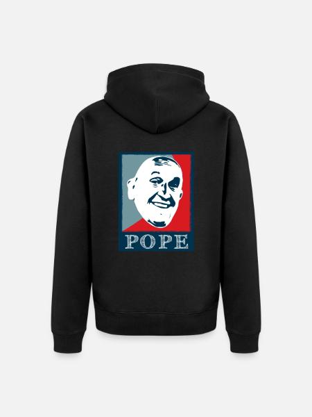 Pope gift Christianity Catholic - Unisex Premium Organic Zip Hoodie - black