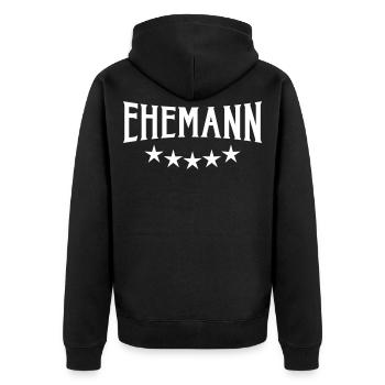 103 Meilleur mari 5 étoiles - Veste à capuche bio Premium Unisexe - noir - Dos - Nico (187cm)