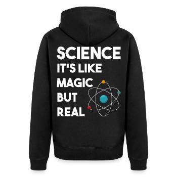 Science Drôle de sort physicien chimiste cadeau - Veste à capuche bio Premium Unisexe - noir - Dos - Nico (187cm)
