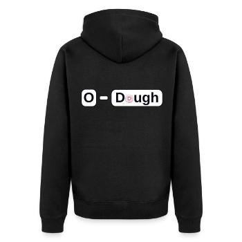 Idée de cadeau pour la clé de clavier Okey Dokey Donut - Veste à capuche bio Premium Unisexe - noir - Dos - Nico (187cm)