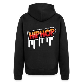 Cadeau Hip Hop Musique Hip Hop Danse Danse - Veste à capuche bio Premium Unisexe - noir - Dos - Nico (187cm)