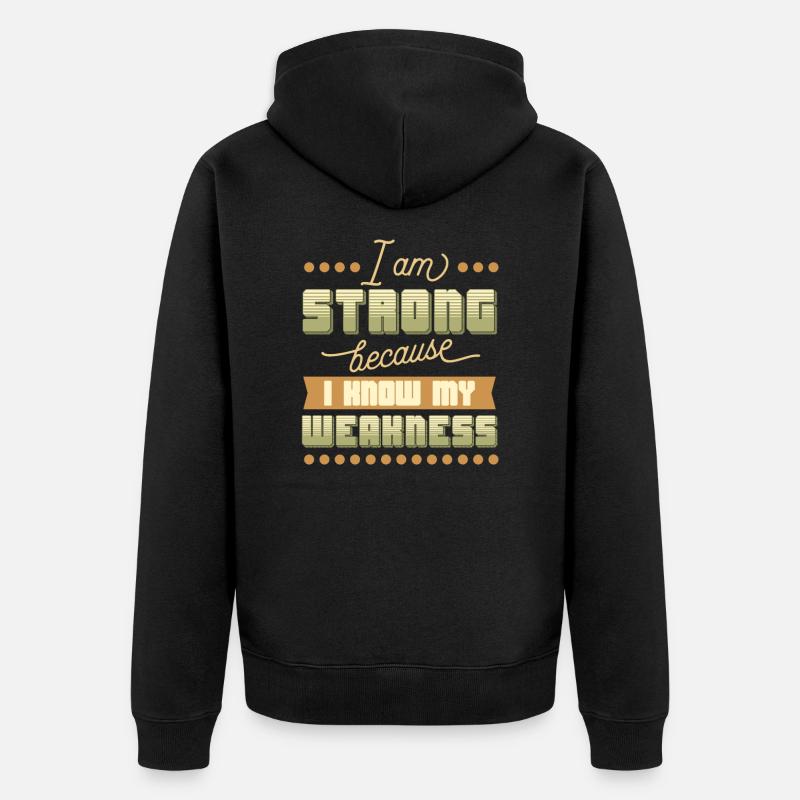 Paroles cool - Veste à capuche bio Premium Unisexe - noir