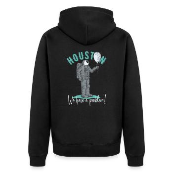 Proverbes - Veste à capuche bio Premium Unisexe - noir - Dos - Nico (187cm)