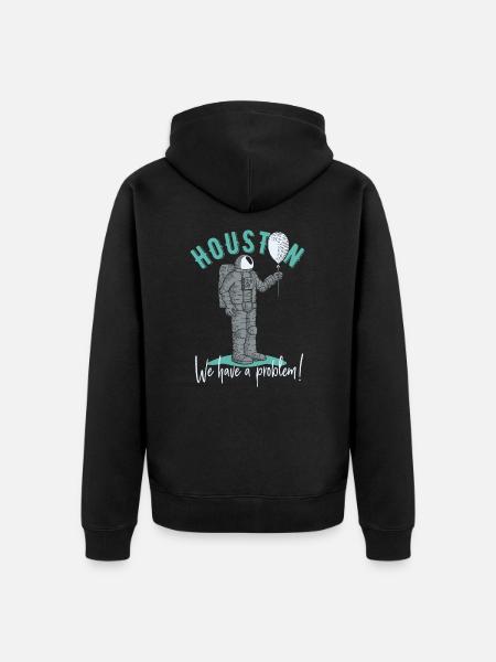 claims - Unisex Premium Organic Zip Hoodie - black