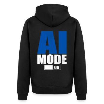 Intelligence artificielle cadeau KI AI technologie - Veste à capuche bio Premium Unisexe - noir - Dos - Nico (187cm)