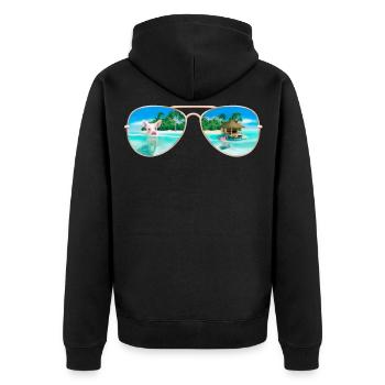 Bahamas Lunettes de soleil flottantes pour cochons - Veste à capuche bio Premium Unisexe - noir - Dos - Nico (187cm)