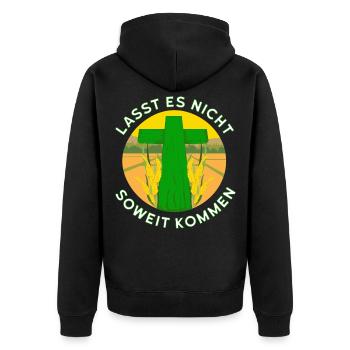 Green Cross Initiative Stiller Protest Farmers - Veste à capuche bio Premium Unisexe - noir - Dos - Nico (187cm)