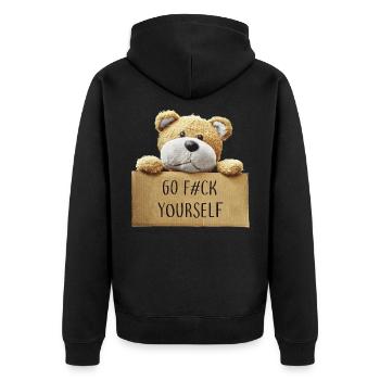 Allez vous-même - Veste à capuche bio Premium Unisexe - noir - Dos - Nico (187cm)