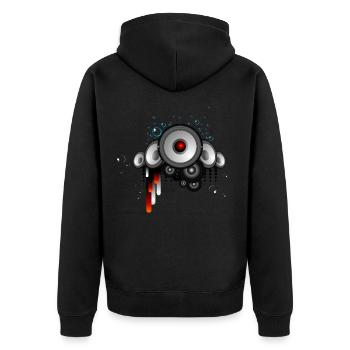 sound - Veste à capuche bio Premium Unisexe - noir - Dos - Nico (187cm)