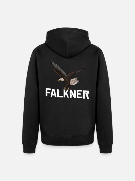 Falkner Pickling Gift Falconry - Unisex Premium Organic Zip Hoodie - black