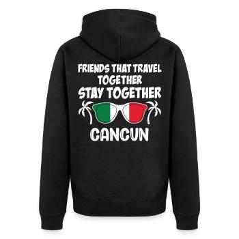 Amis qui voyagent ensemble Cancun Girls Trip - Veste à capuche bio Premium Unisexe - noir - Dos - Nico (187cm)