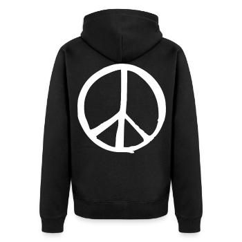 Paix - Veste à capuche bio Premium Unisexe - noir - Dos - Nico (187cm)