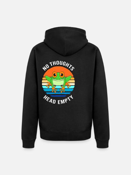 Frog Tree Frog - Unisex Premium Organic Zip Hoodie - black