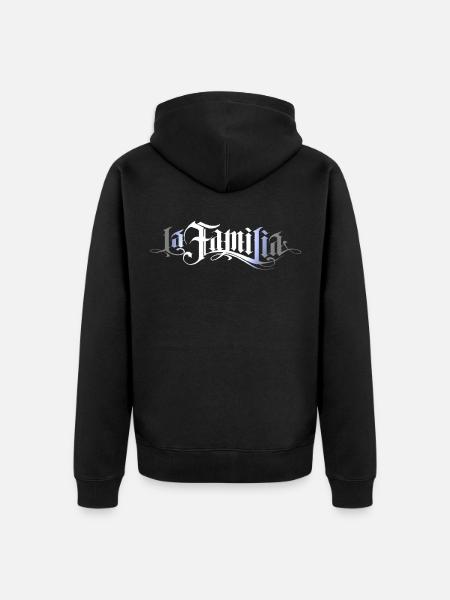 La Familia - Unisex Premium Organic Zip Hoodie - black