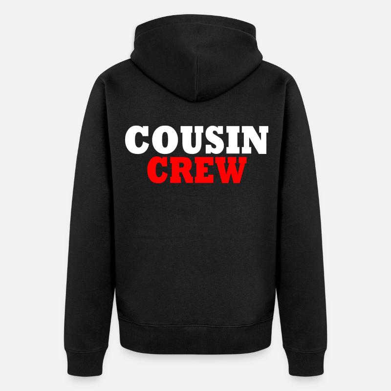 Cousin crew - Veste à capuche bio Premium Unisexe - noir
