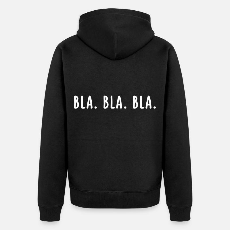 BLABLABLA - Veste à capuche bio Premium Unisexe - noir