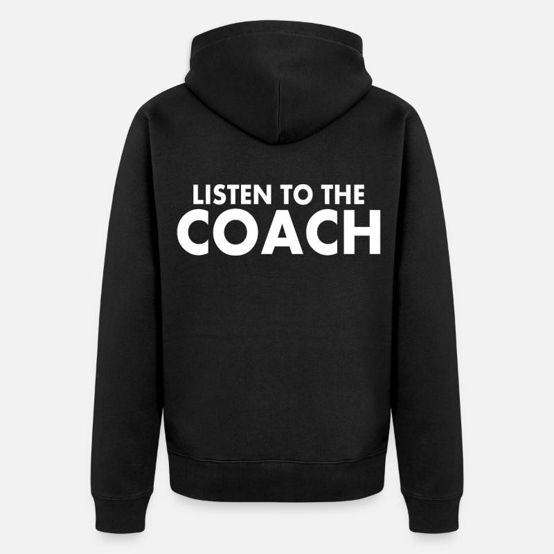 Coach - Unisex Premium Bio Zip Hoodie - Schwarz