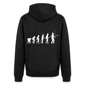 Jongleur Evolution Jonglerie Jonglerie Balles de Jonglage - Veste à capuche bio Premium Unisexe - noir - Dos - Nico (187cm)