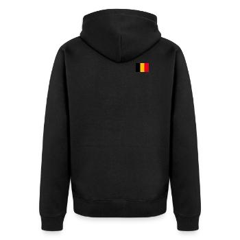 Belgique Drapeau - Veste à capuche bio Premium Unisexe - noir - Dos - Nico (187cm)