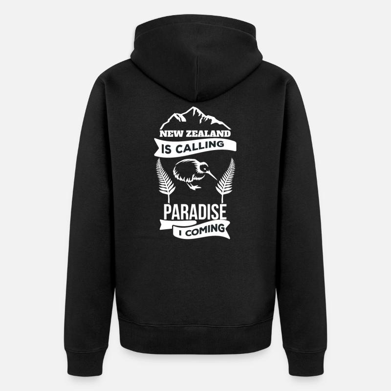 La nouvelle-Zélande - Veste à capuche bio Premium Unisexe - noir
