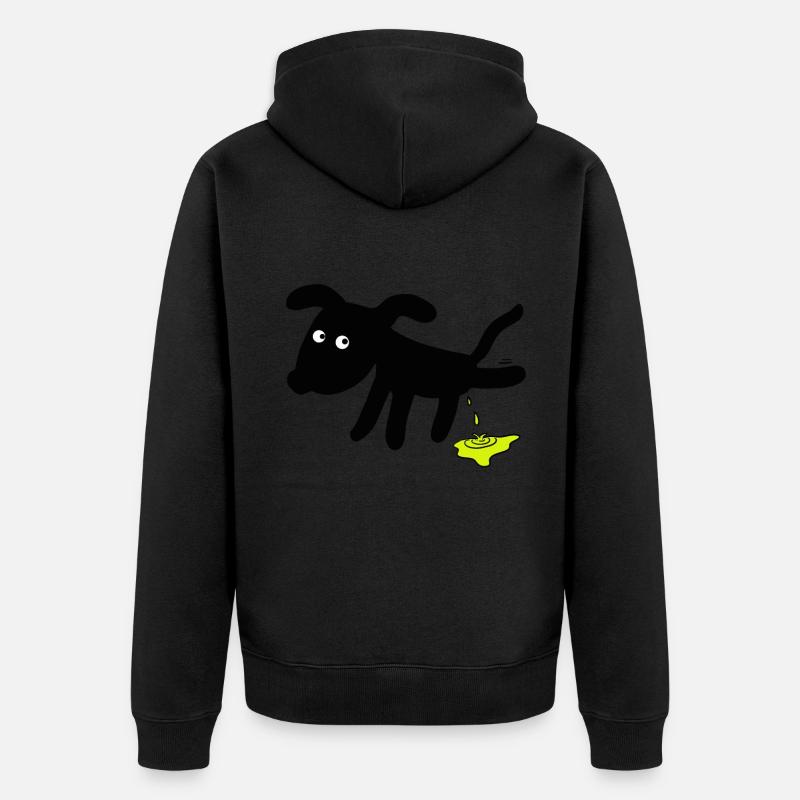 Chien chiens - Veste à capuche bio Premium Unisexe - noir