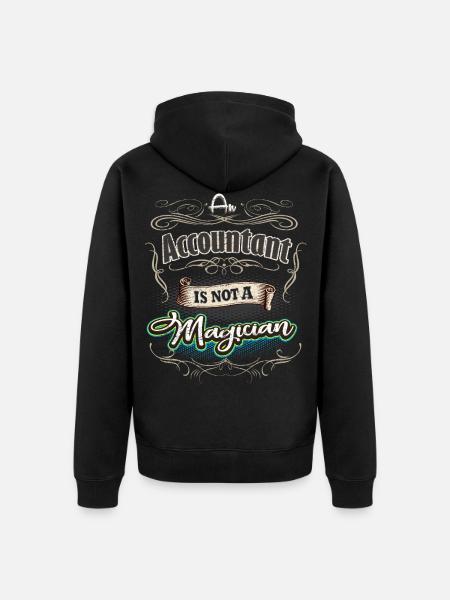 Buchhalter - Unisex Premium Bio Zip Hoodie - Schwarz