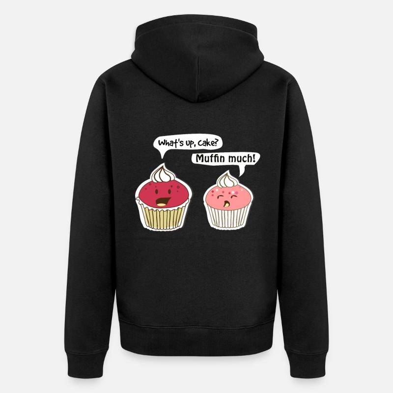 Muffin Conversation - Veste à capuche bio Premium Unisexe - noir