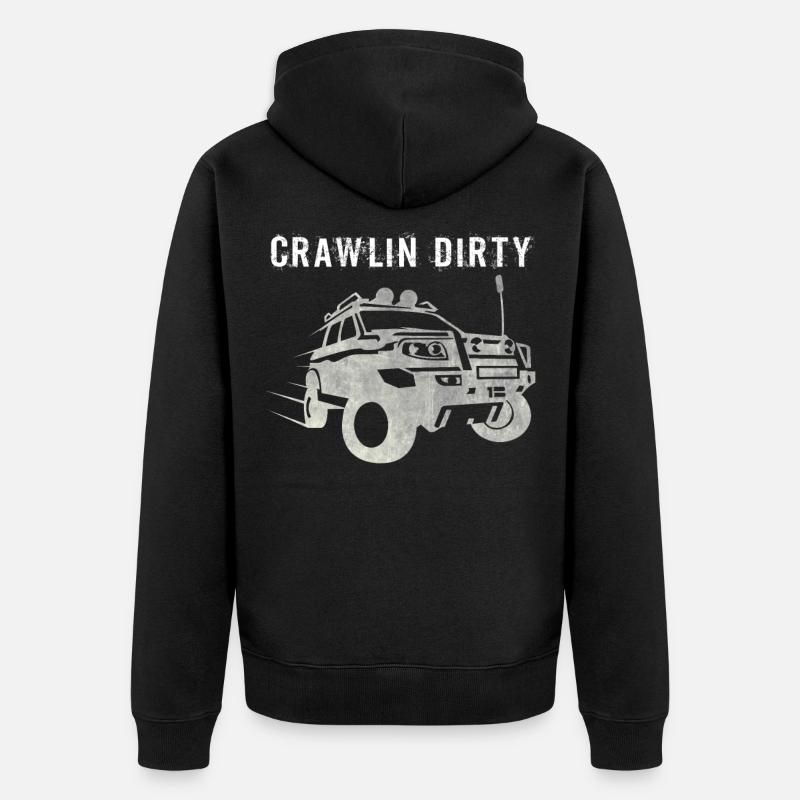Offroad - Unisex Premium Bio Zip Hoodie - Schwarz