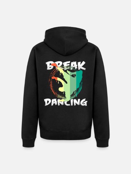 break dance - Veste à capuche bio Premium Unisexe - noir