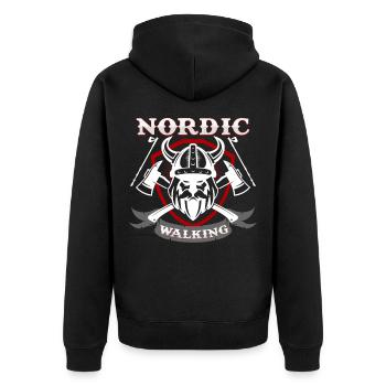 Nordic Walking - Veste à capuche bio Premium Unisexe - noir - Dos - Nico (187cm)