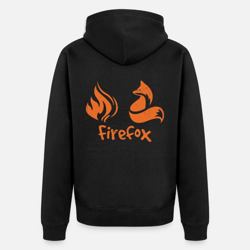 Feuerfuchs - Veste à capuche bio Premium Unisexe - noir