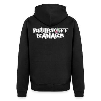 Gelsenkirchen Ruhrpott Kanake - Veste à capuche bio Premium Unisexe - noir - Dos - Nico (187cm)