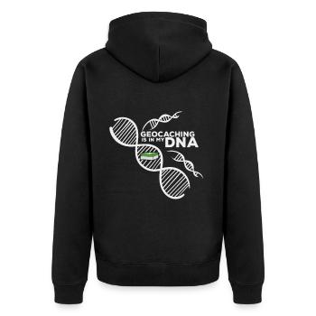 Geocaching - Veste à capuche bio Premium Unisexe - noir - Dos - Nico (187cm)